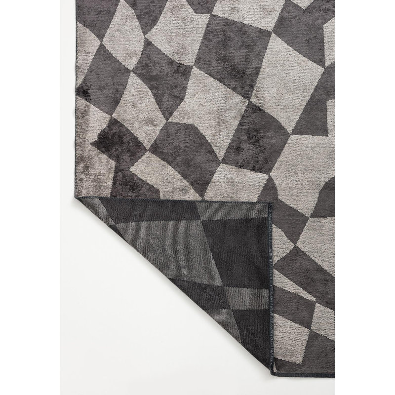 Modern Asymetrical Abstract Rug, Rectangle 9' x 12'