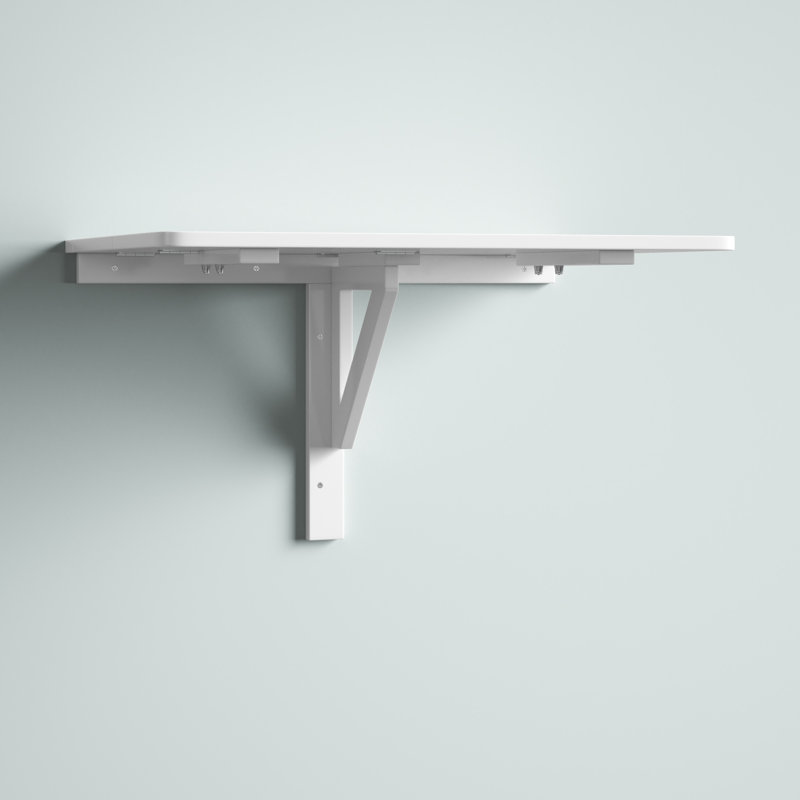 Table pliante murale Arinze Space Saver, Blanc