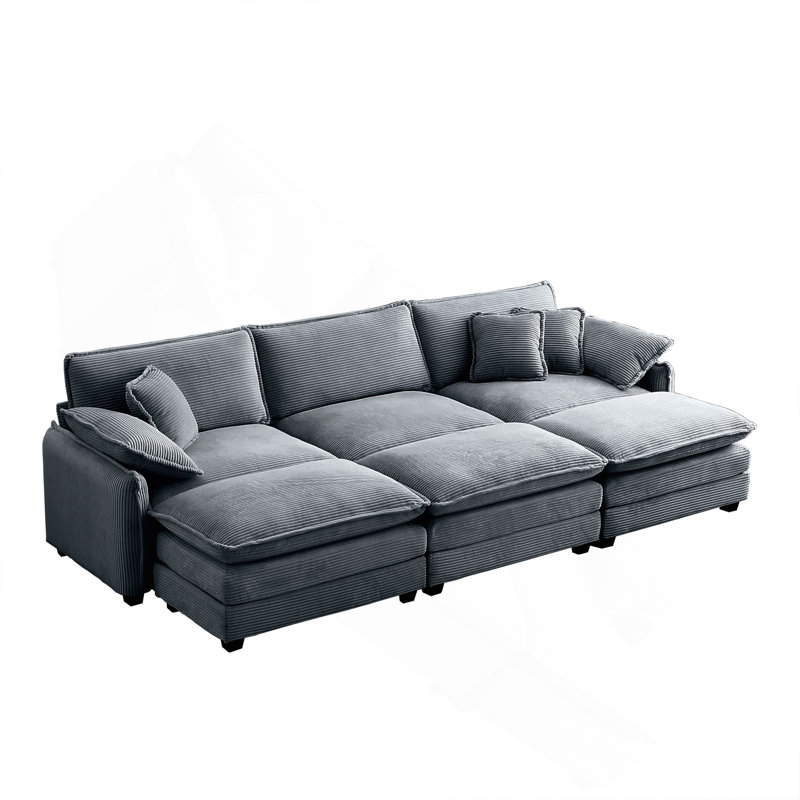 Canapé modulaire surdimensionné, Gris