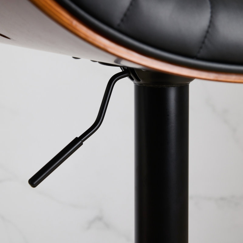 Ensemble de 2 tabourets de bar Bentwood, Noir