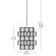 Luminaire suspendu carré 6 lumières Tidwell