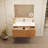 Kambrey 31.5'' Single Bathroom Vanity with Solid Surface Top