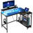 Heine L-Shaped Computer Desk with Power Outlet