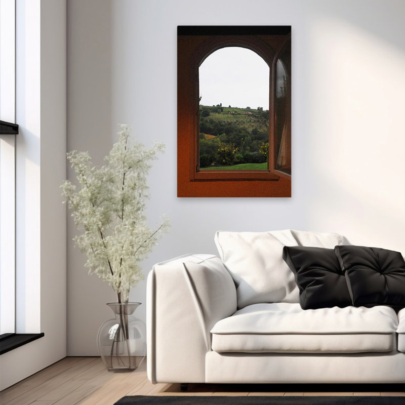Paysage viticole italien, photographie de paysage, art contemporain, H 36 po x l 24 po