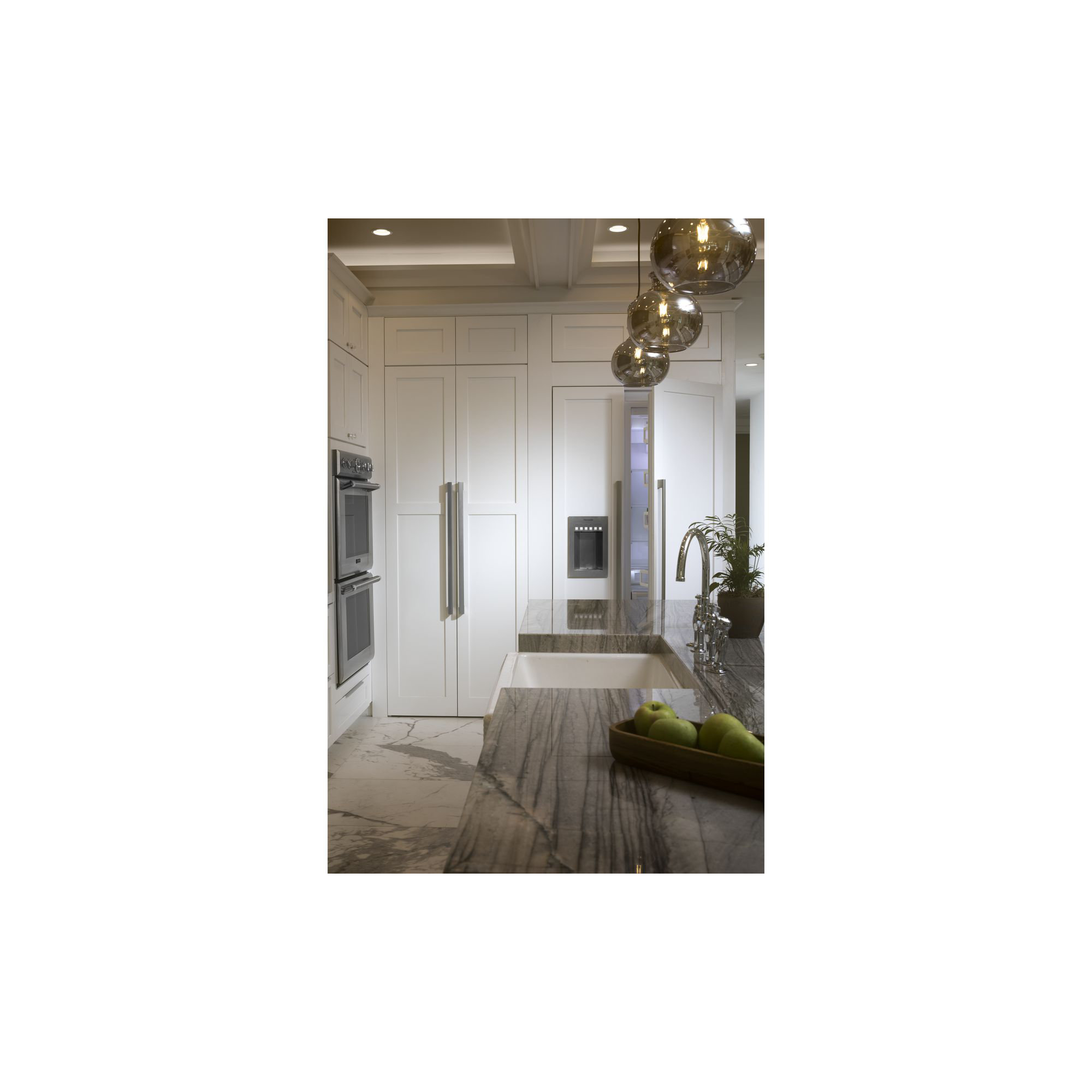 Theron Single Light Glass Dimmable Pendant, Smoke, Graphite