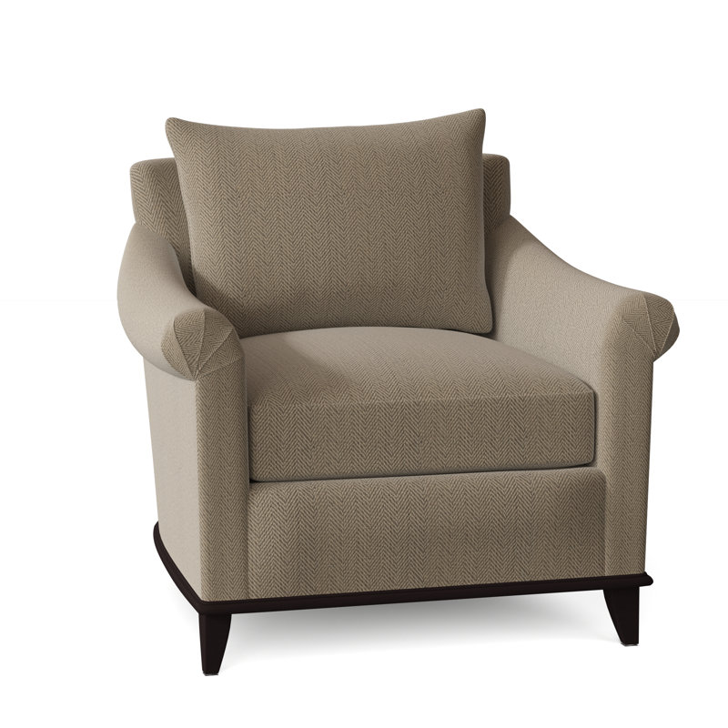 Drake Armchair, Vintage Ebony, Elise Flax