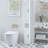 67.51" Tall Bathroom Storage Cabinet with Adjustable Shelves, Slim 2 Doors Cabinet with Open compartments