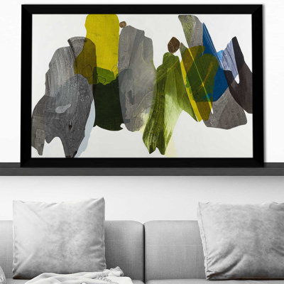 «Exploration des gorges» par Ruth Fromstein - peinture à cadre flottant
