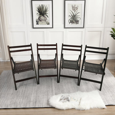 Chaise de patio pliante en peuplier