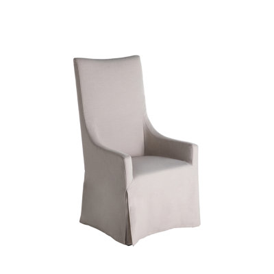 Kayla Fabric Arm Chair in Ivory Beige
