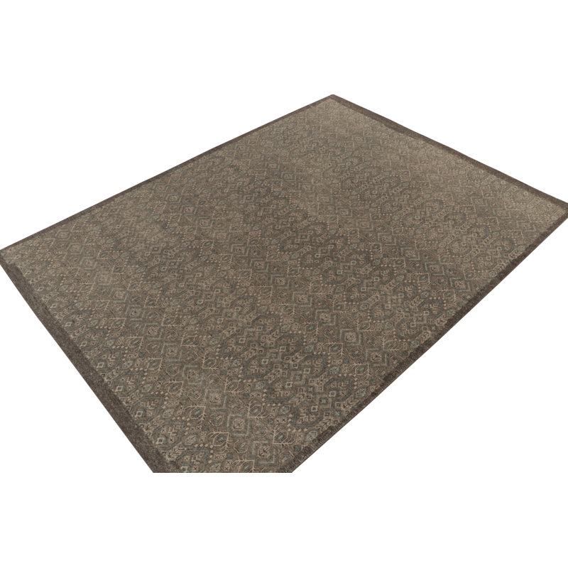 One-of-a-Kind Rectangle 9’ X 12’2” Hand Knotted Area Rug, Rectangle 9’ x 12’2”