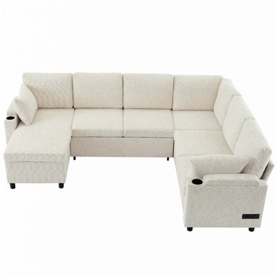 109.9" Sectional Sofa Versatile Sofa Bed