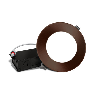 4'' Selectable Color Temperature Dimmable Air-Tight IC Rated LED Canless Recessed Lighting Kit
