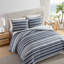 Ensemble de housse de couette réversible en coton bleu marine Nautica-110428644