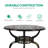 Bafti Round Outdoor Bistro Table Yes , 38.48 " W 38.48 " D