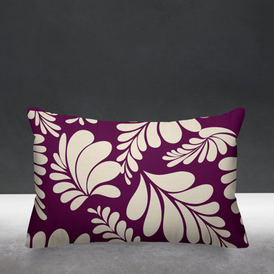 Floral Outdoor Reversible Throw Pillow