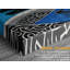 Reproduction d'art sur toile abstraite tribale tourbillonnante abstraite, bleu et noir-313187849