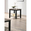 Table de bout simple en bois d'hévéa