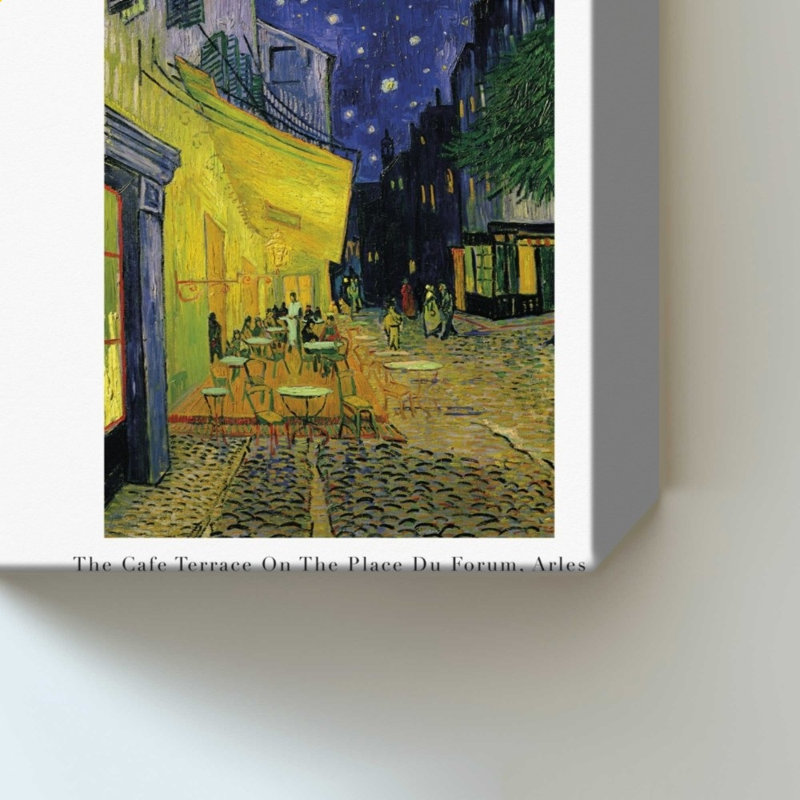 Exhibit - Place par Vincent Van Gogh - Impression sur toile, 30" H x 20" W, Ne s’applique pas