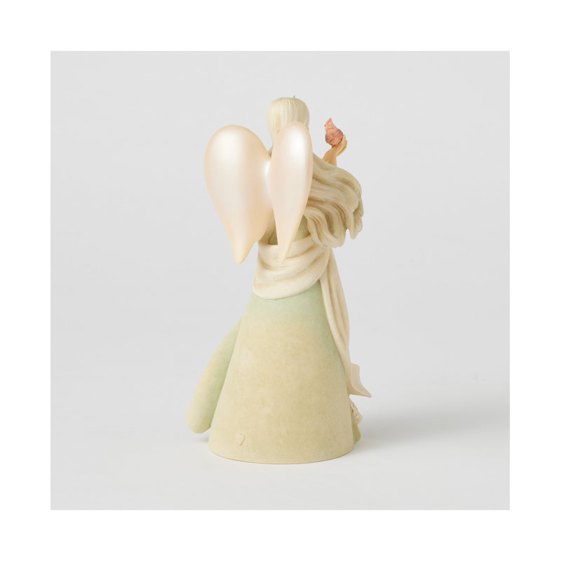 Figurine Foundations Angel tenant un cardinal rouge nous rappelle 7,48 pouces
