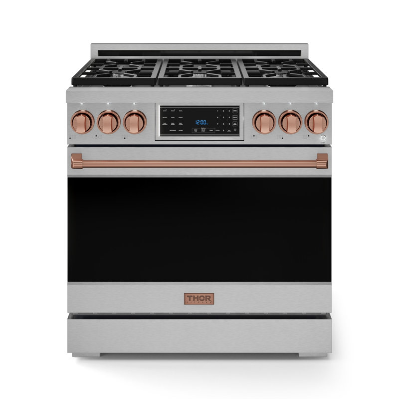 Gordon Ramsay by THOR Kitchen 36 Inch Professional Liquid Propane Range with Tilt Panel Touch Control