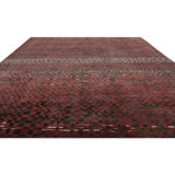 Moroccan Hand Knotted Wool Geometric Area Rug