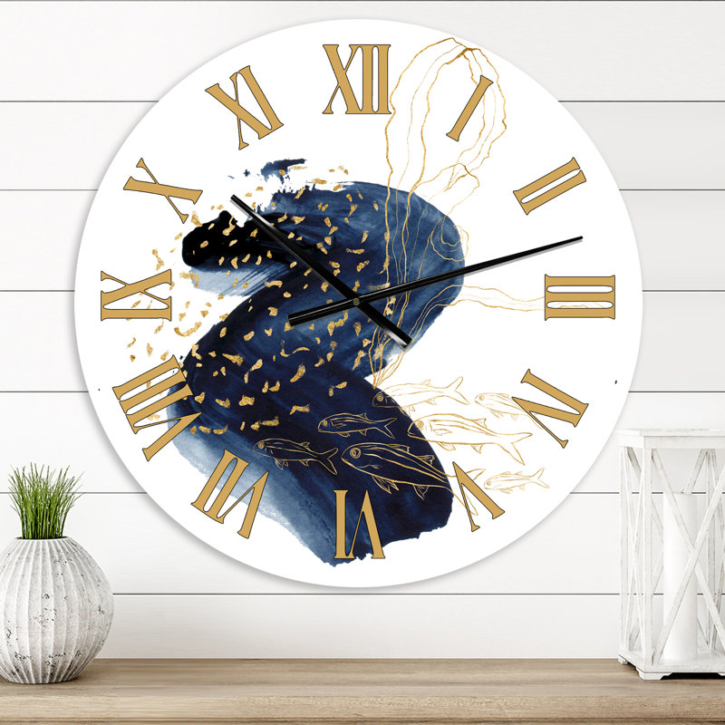 Underwater Marine Life Wall Clock, Small