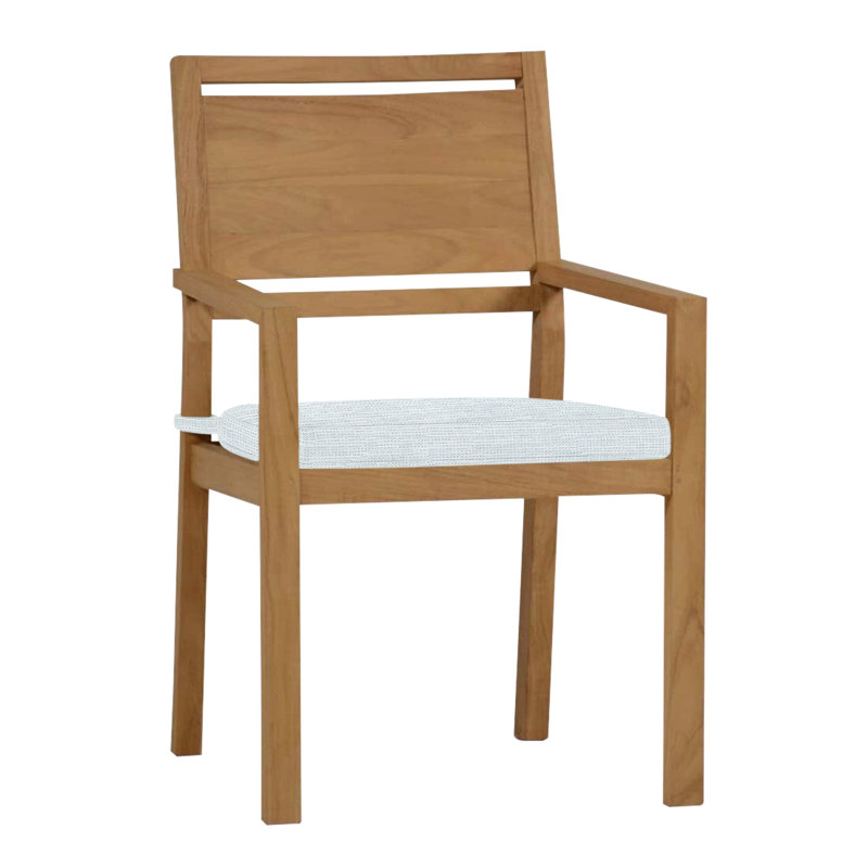 Fauteuil en teck Avondale - teck naturel, Pas de soudure, Papier ciel, Teck naturel