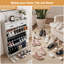 Armoire de rangement pour chaussures, armoire à chaussures pour le vestibule, range-chaussures autoportant étroit avec portes avec 3 tiroirs rabattables et 2 tiroirs