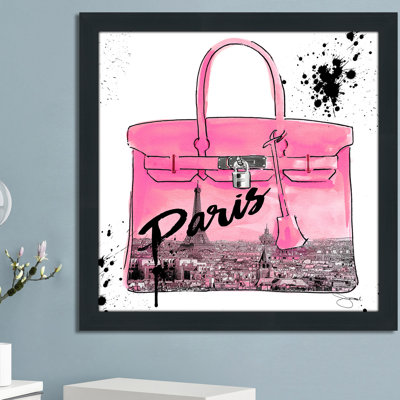 «Pink Paris», reproduction d'impression encadrée