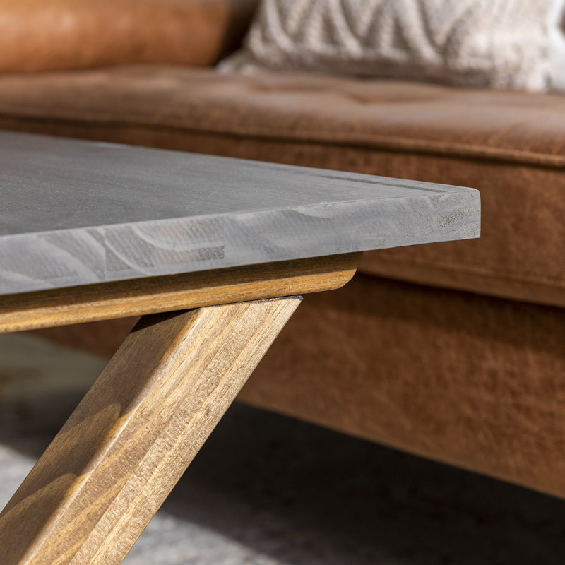 Table basse Kyndra, Brun, Gris