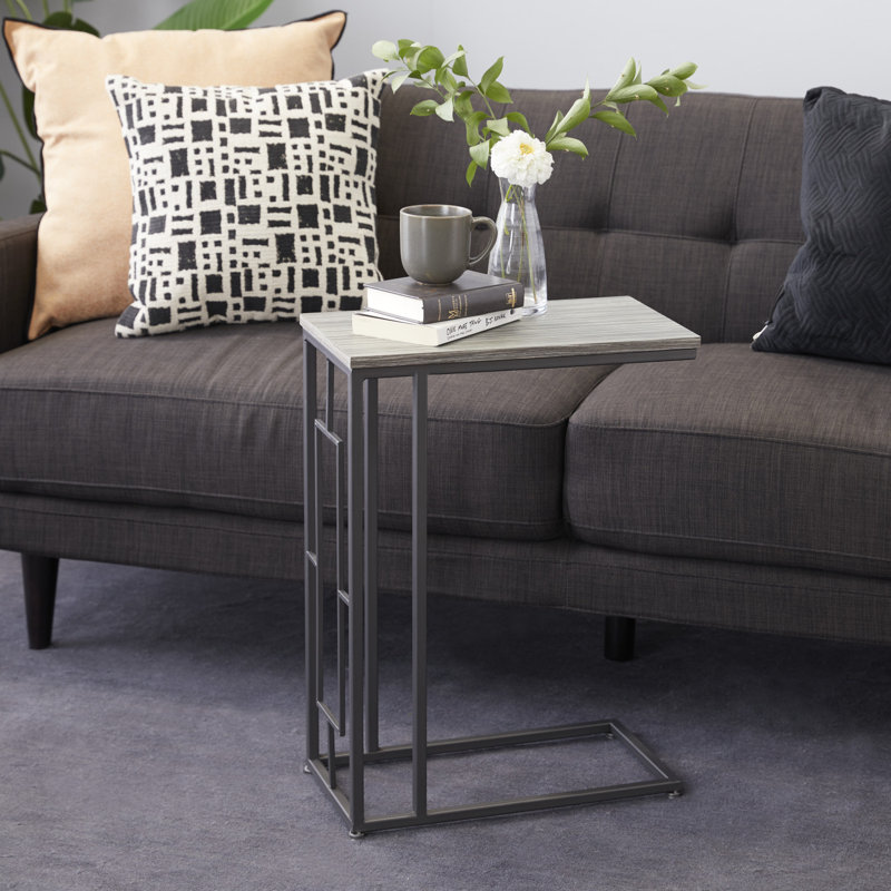 Table d'appoint Canna, Brun, Gris