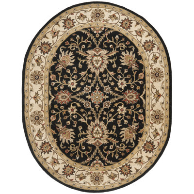 Dunbar Hand Tufted Wool/Cotton/Latex Oriental Rug in Beige/Brown/Black