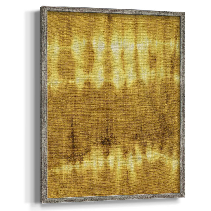 Turmeric Sunrise IV, reproduction encadrée - bois massif, H 15 po x l 12 po