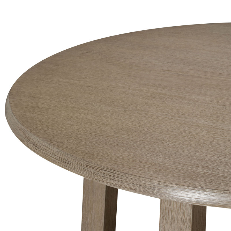 Maven Lane Sasha Round Wooden Dining Table, Gray