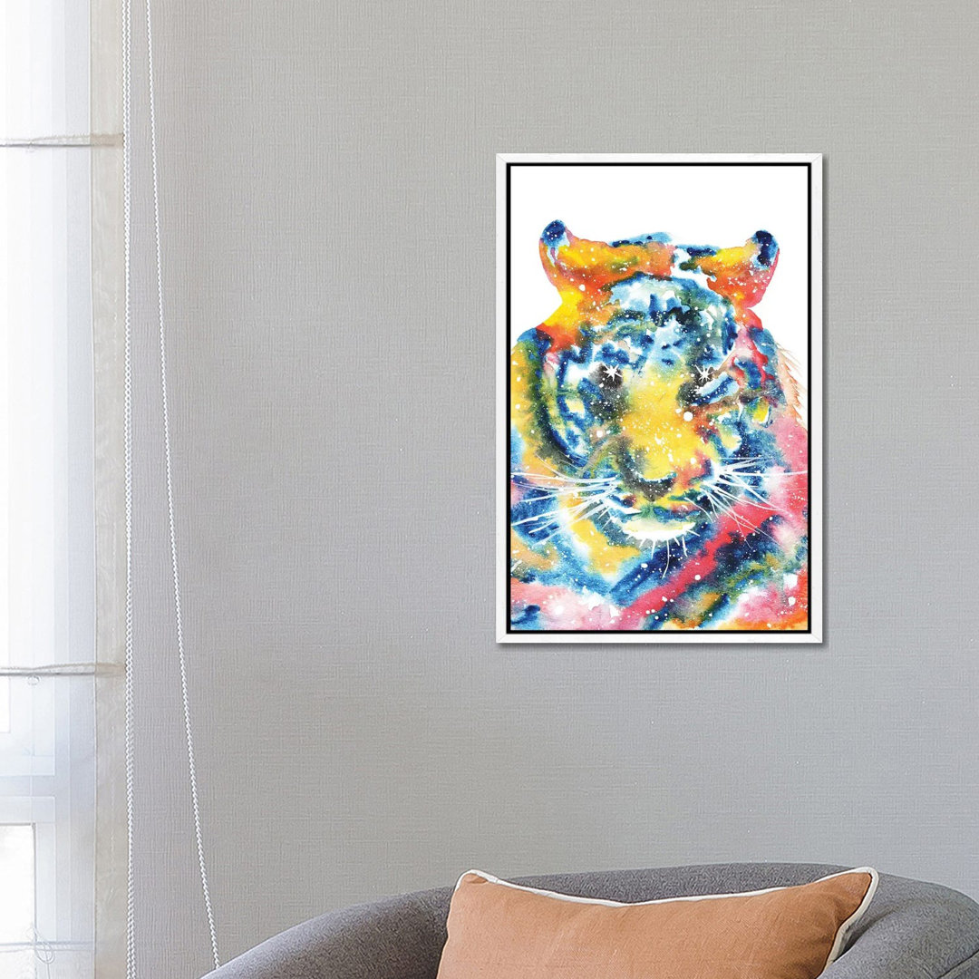 Cosmic Tiger Face von Tanya Casteel - Galerie-verpackte Leinwand Giclée auf Leinwand