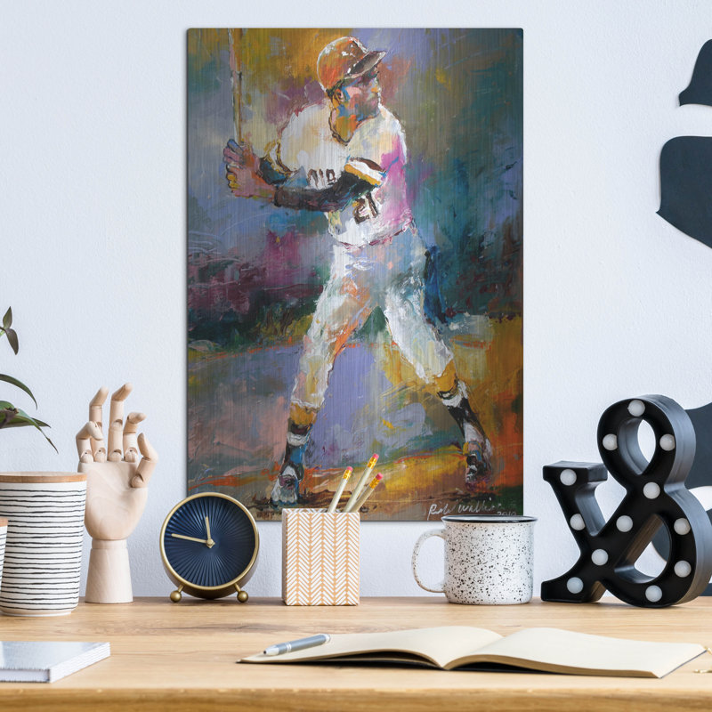 " Roberto Clemente " by Richard Wallich, 16" H x 12" W