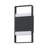 2 - Light IP54 LED Geometric Rectangle Black Outdoor Wall Light