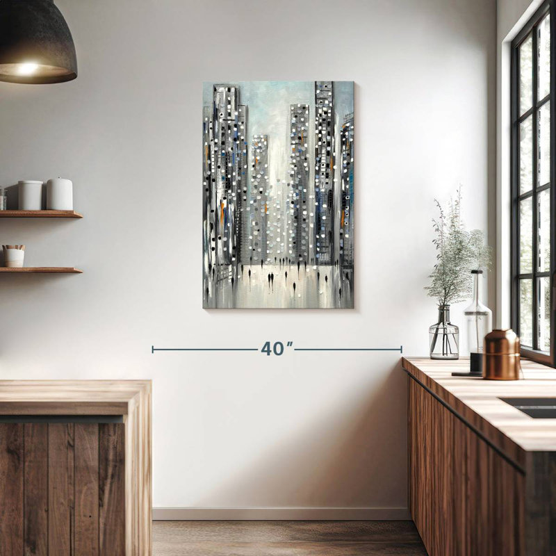 Avery City Reflections, 36" H x 24" W