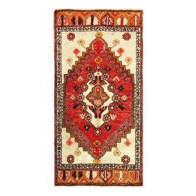 Antique Turkish Oushak Rug 1'8"x 3'3"