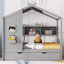 Lit double en bois avec lit gigogne, conception moderne pour enfants avec tablette de rangement-1841584869-1841584872