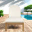 Chaises longues de patio en bois d'acacia de qualité supérieure, ensemble de fauteuils inclinables modernes et réglables pour une utilisation polyvalente à l'extérieur