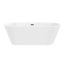 Baignoire de trempage autoportante en acrylique 67 po. X 32 po.-83845850