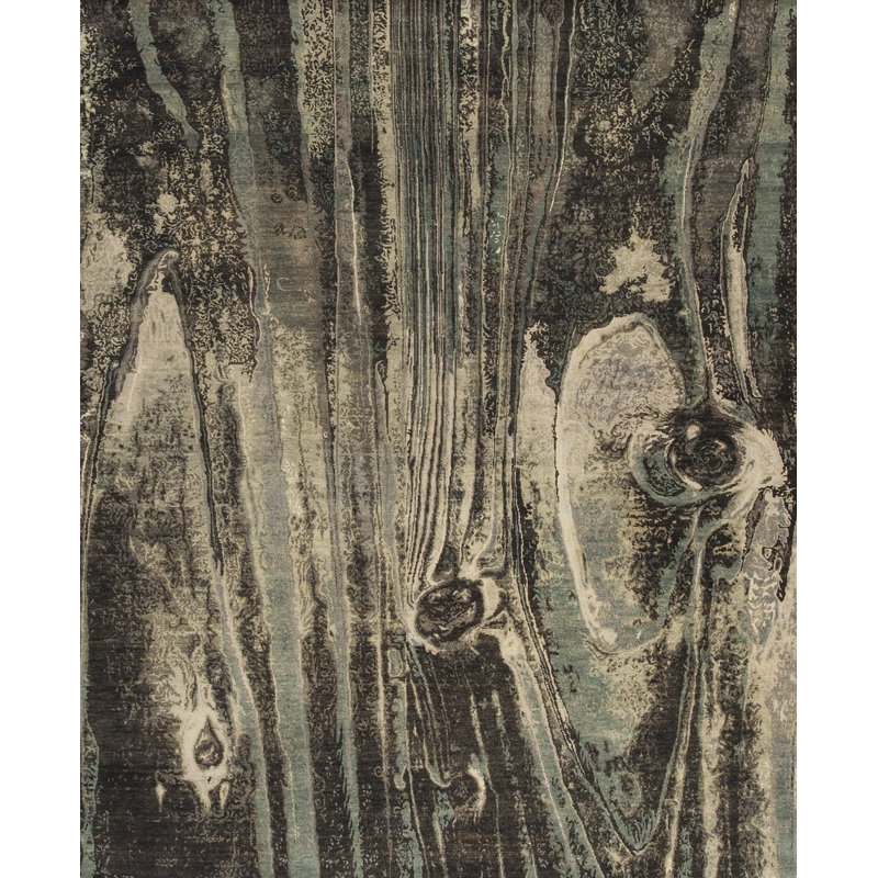 Whimsical One-of-a-Kind 8' X 10' Hand Knotted Area Rug