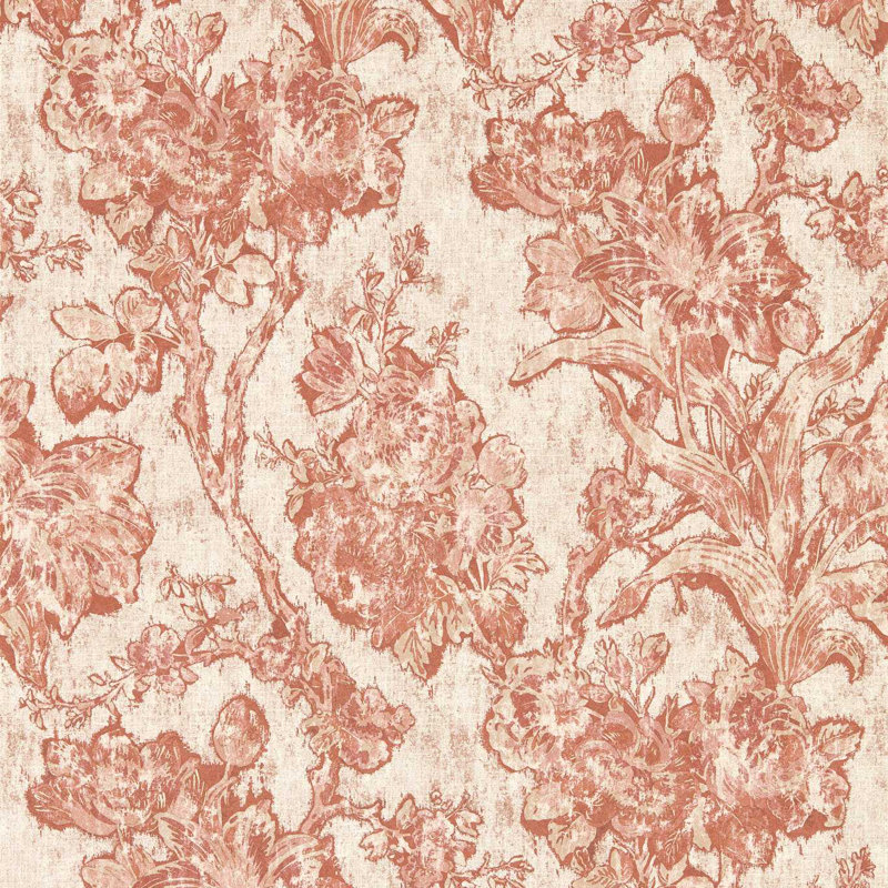 Giles Deacon Fringed Tulip Toile Wallpaper, Putty