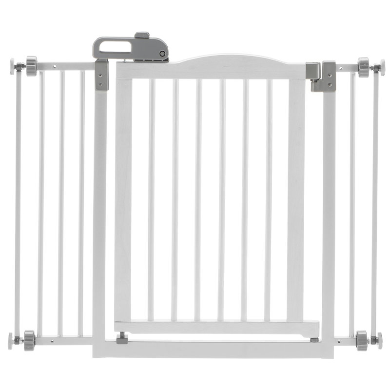 Barrière pour animaux 1 pression Richell, Bois clair
