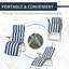 102cm Long Reclining Chaise Lounge Set with Cushions