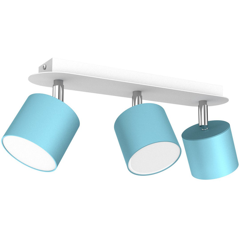 Semi Flush Mount, Blue/White