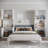 Queen Murphy Bed With Storage Cabinet And Open Shelves, Hidden Foldable Wall Cabinet Bed-1712723025