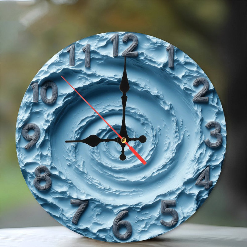 Horloge murale tourbillon en 2 D